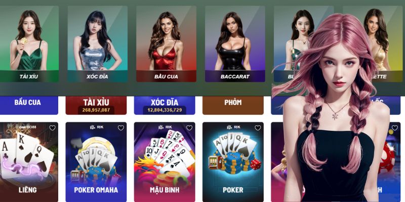 Kho trò chơi đa dạng để bạn lựa chọn trải nghiệm mỗi ngày